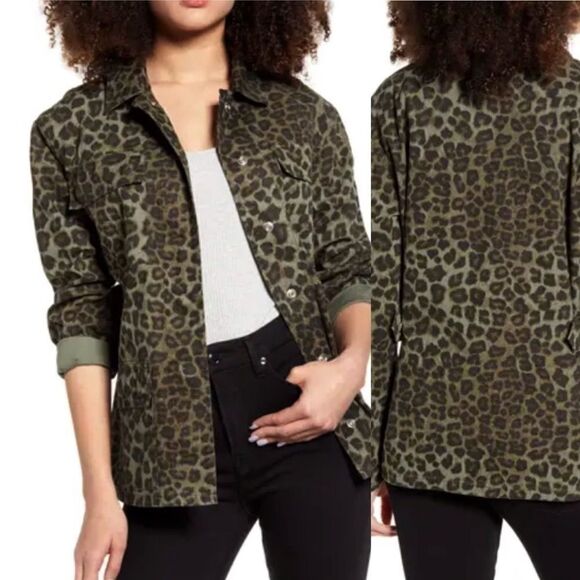 GOOD AMERICAN Camo Snap Front Jacket! - Picture 9 of 9
